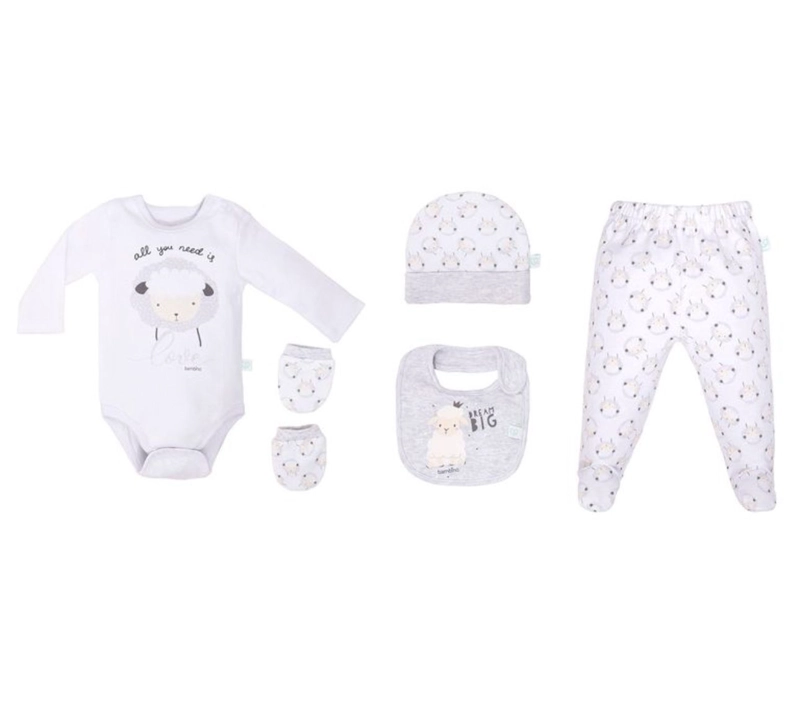 SET 5 PIEZAS BAMBINO MI PRIMER REGALO OVEJITA - 2