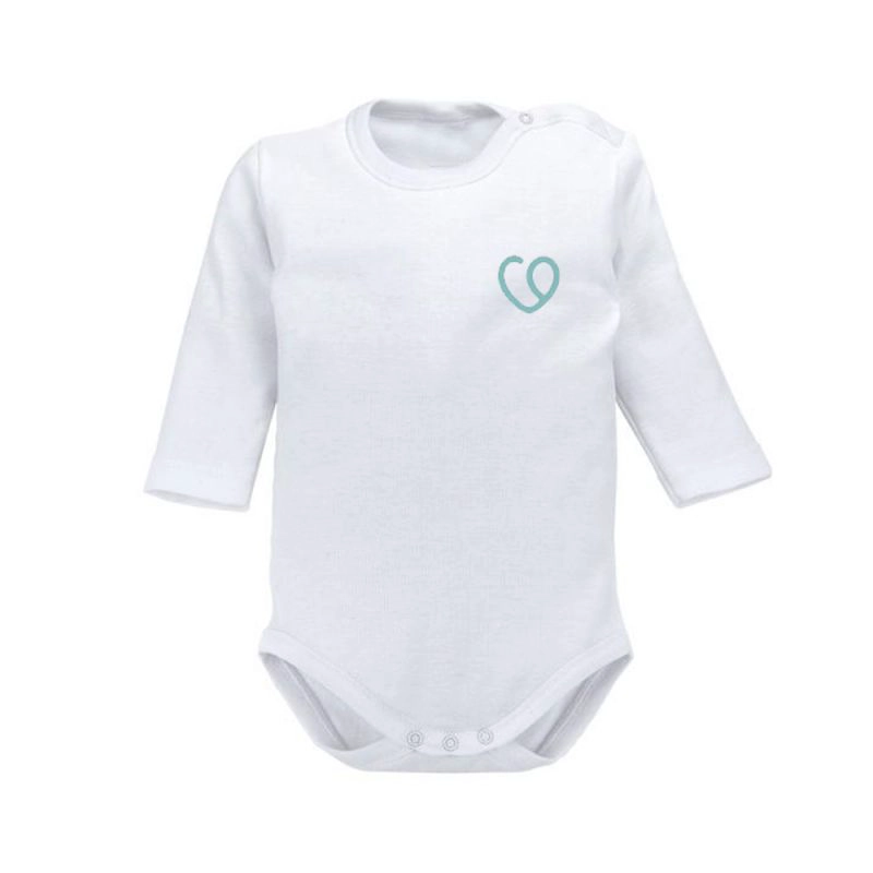 BODYS MANGA LARGA 3 PZS  ALGODON 9-12 MESES BAMBINO BLANCO - 4