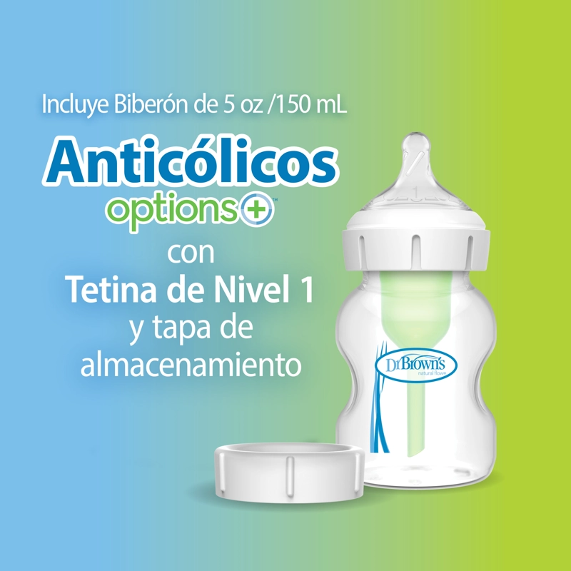 PACK RECOLECTOR DE LECHE MANUAL DR. BROWN'S + MAMADERA 150ML - 5