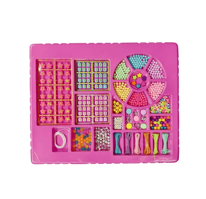 SET JUEGO CUENTA Y MOSTACILLA PULSERAS-COLLARES NIÑAS - 2