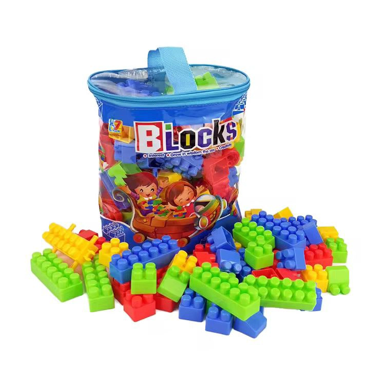 JUEGO DE BLOQUES DE CONSTRUCCION 100PZS NIÑOS CON BOLSA - 1