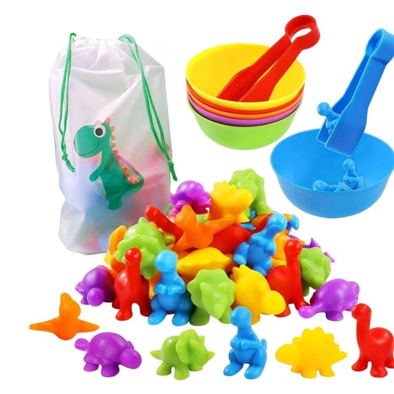 JUEGO DE CLASIFICACION COLORES Y FORMA DINOSAURIOS - 1