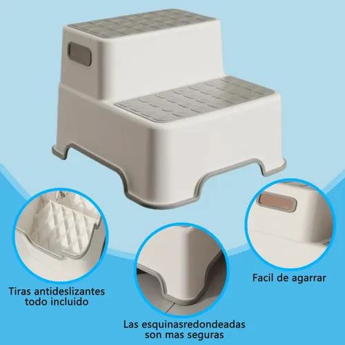 PISO TABURETE  ALZADOR DE BAÑO NIÑOS MULTIUSOS CELESTE - 3