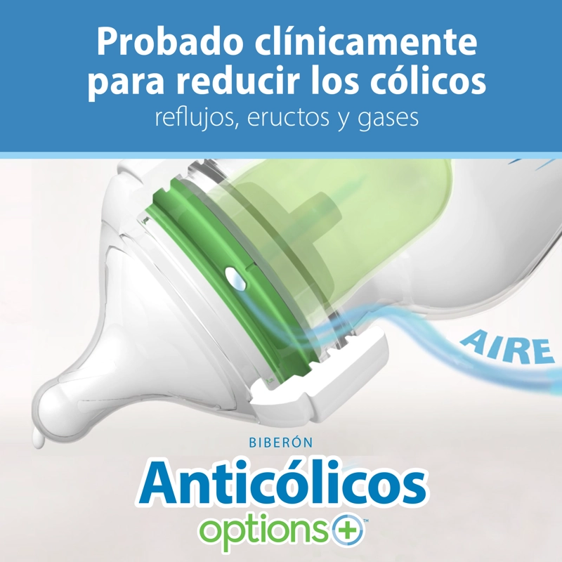 PACK 2 MAMADERAS DR BROWN'S ROSA OPTIONS+ ANTICOLICO 270ML - 3