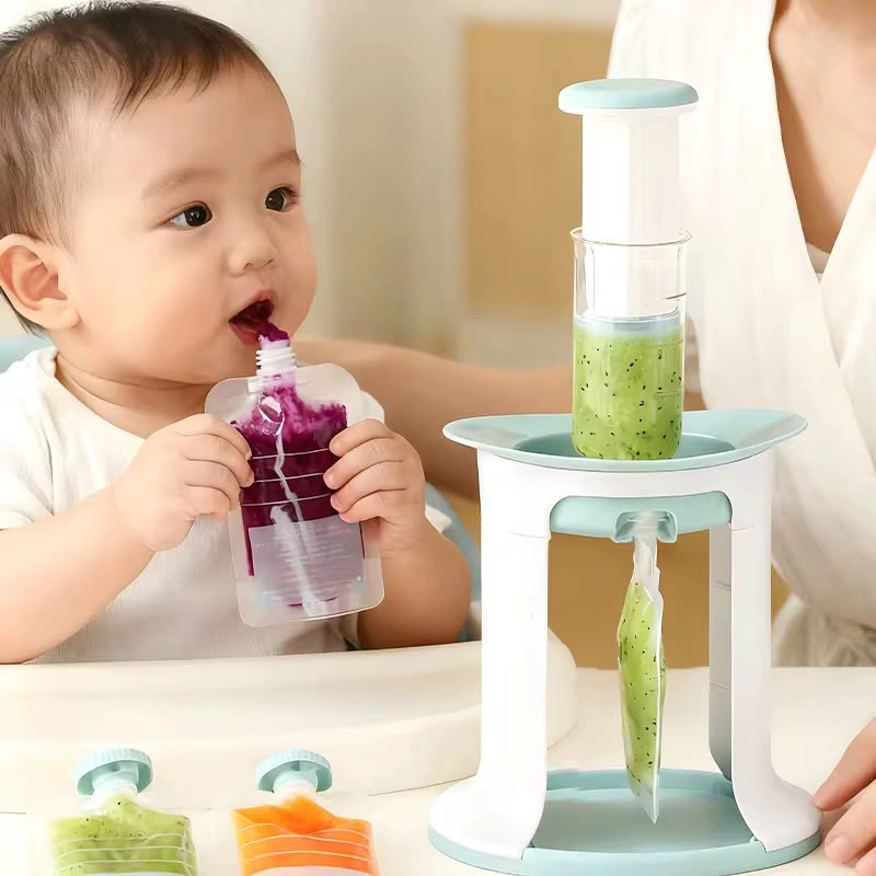 DISPENSADOR DE PAPILLA O COMPOTA NIÑOS VERDE - 2