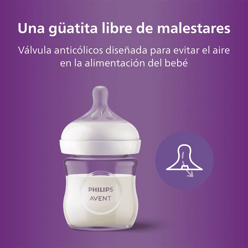 MAMADERA AVENT  VIDRIO NATURAL RESPONSE 240ML - 4