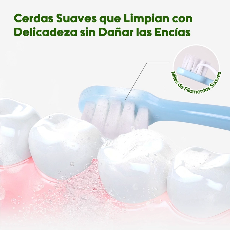 CEPILLO DE DIENTES NIÑOS  2+AÑOS AIWIBI CELESTE - 3