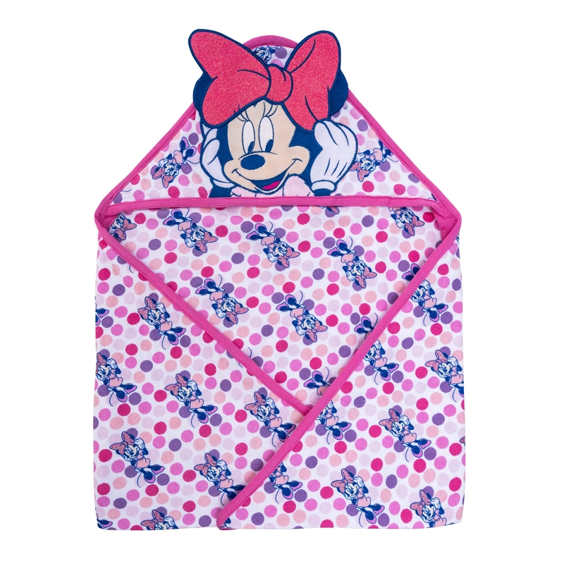 TOALLA DE BAÑO BEBE CON CAPUCHA BAMBINO MINNIE - 2