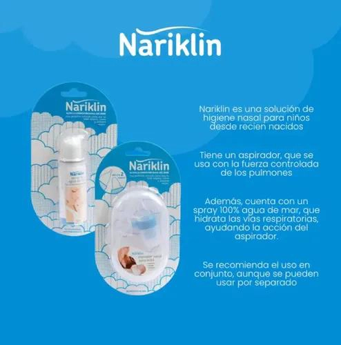 PACK NARIKLIN ASPIRADOR NASAL Y SPRAY 100% AGUA DE MAR 50ML - 4