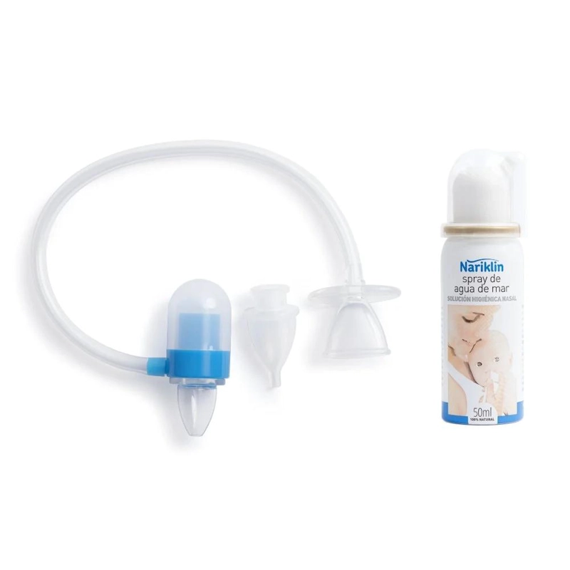 PACK NARIKLIN ASPIRADOR NASAL Y SPRAY 100% AGUA DE MAR 50ML - 5