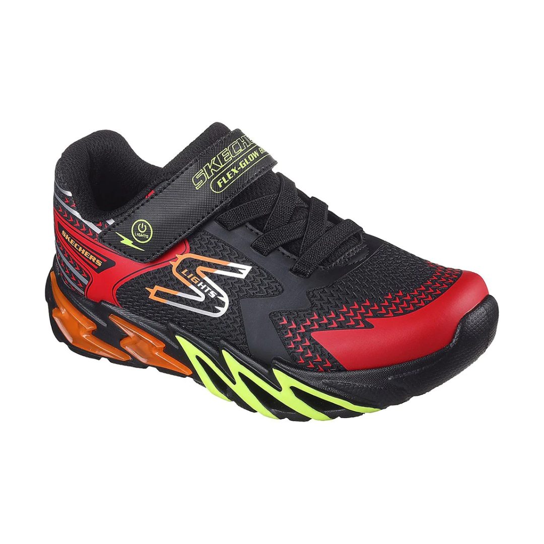 ZAPATILLAS NIÑO SKECHERS NEGRO S-LIGHTS FLEX GLOW BOLT 400138L-B - 1