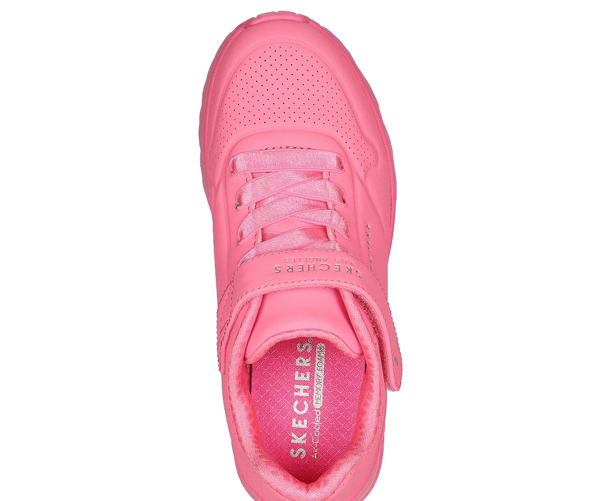 ZAPATILLAS NIÑA SKECHERS ROSA UNO LITE 310451L-NPNK - 3