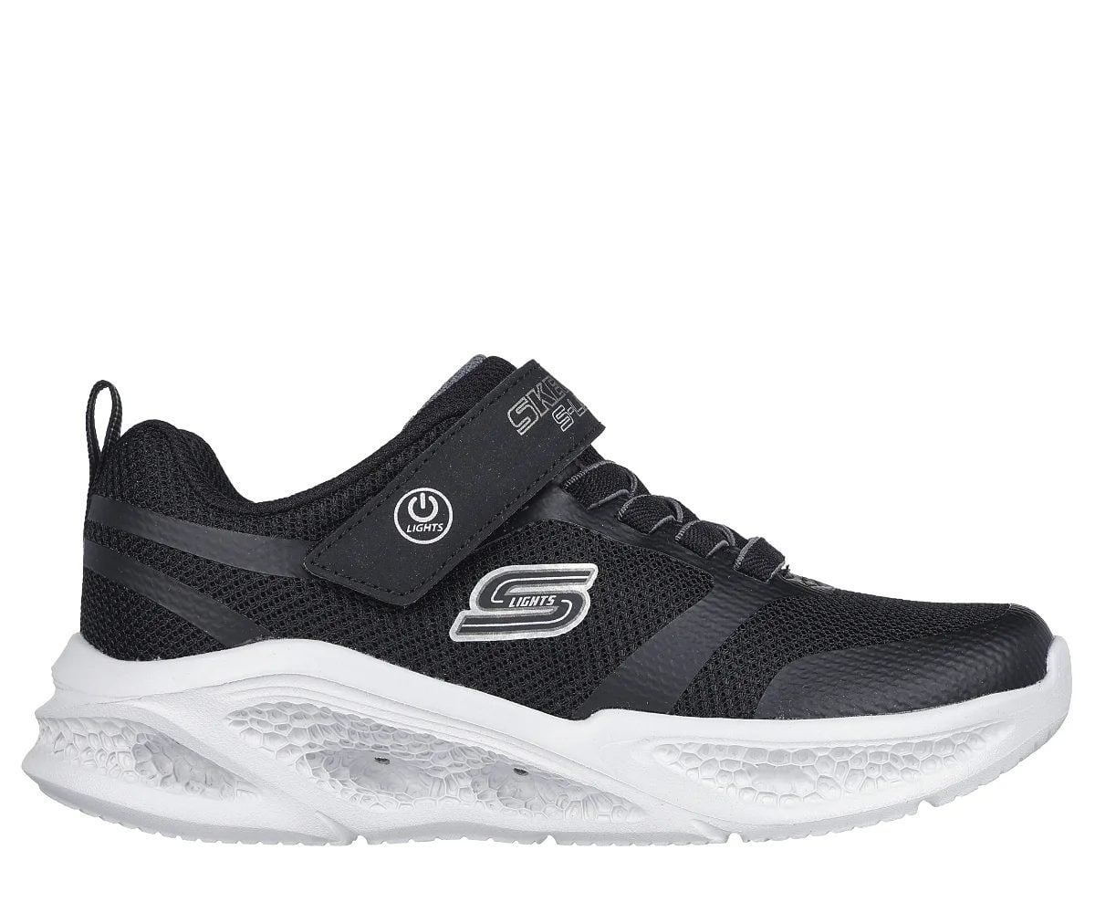 ZAPATILLAS NIÑO SKECHERS NEGRO METEOR LIGHTS LUCES 401675L-BKG - 2