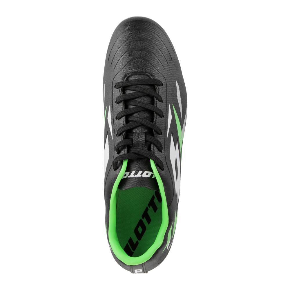 ZAPATILLAS FÚTBOL LOTTO SOLISTA FG NEGRO/VERDE ADULTO J0442 - 3