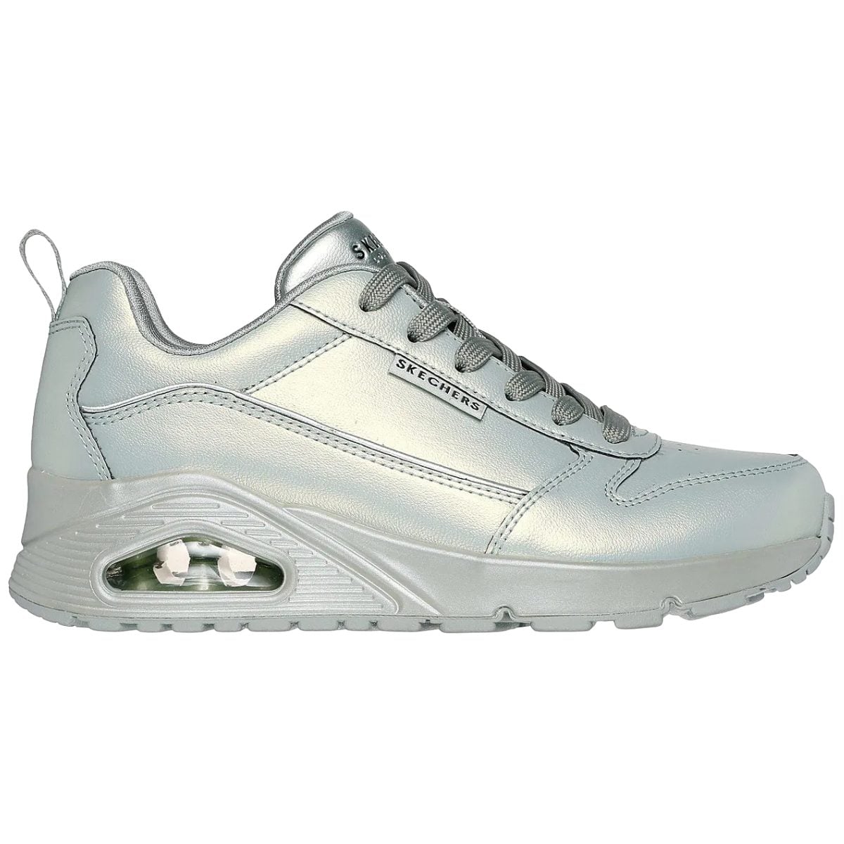 ZAPATILLAS MUJER SKECHERS PLATEADO GALACTIC GAL 177104-SAGE - 1