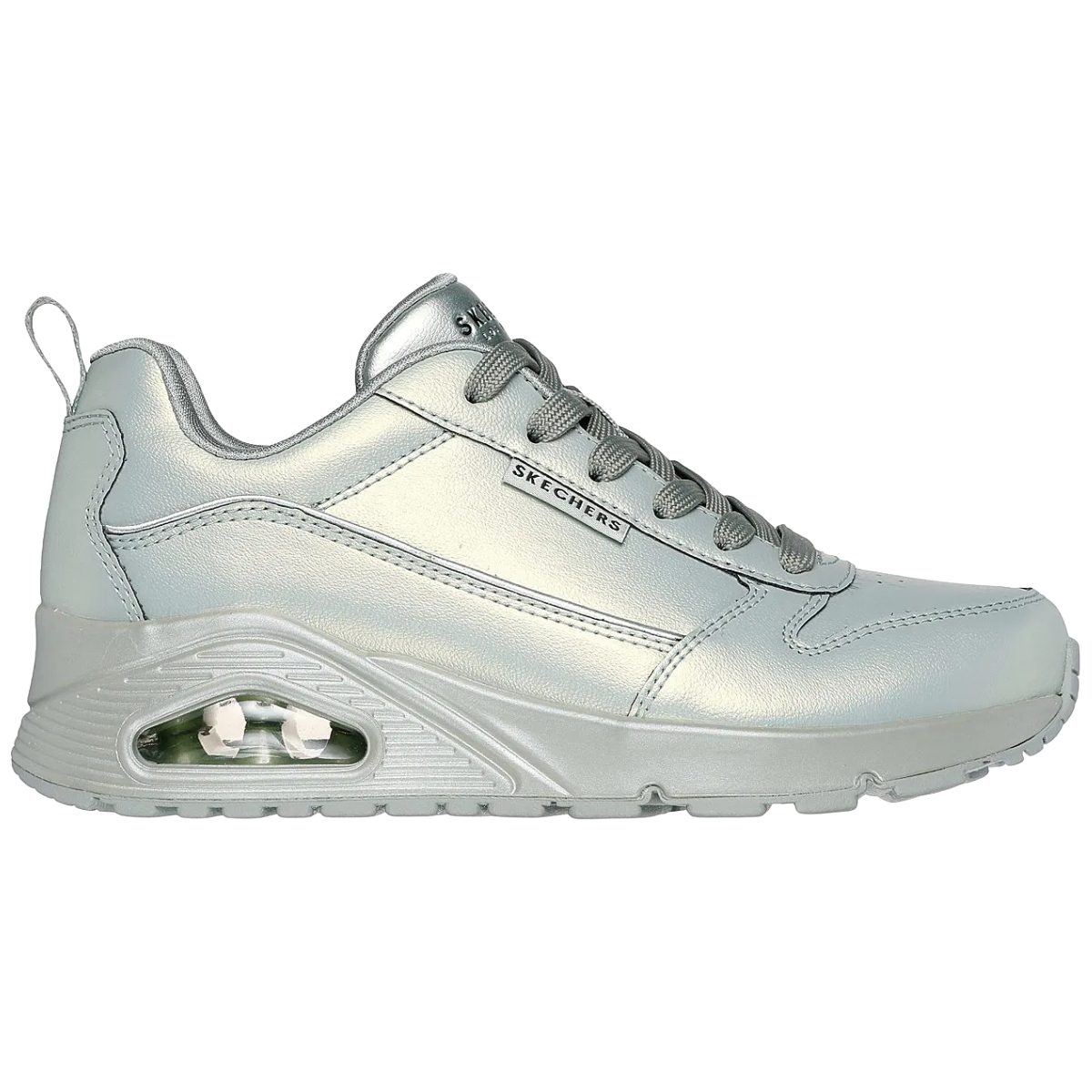 ZAPATILLAS MUJER SKECHERS PLATEADO GALACTIC GAL 177104-SAGE - 1