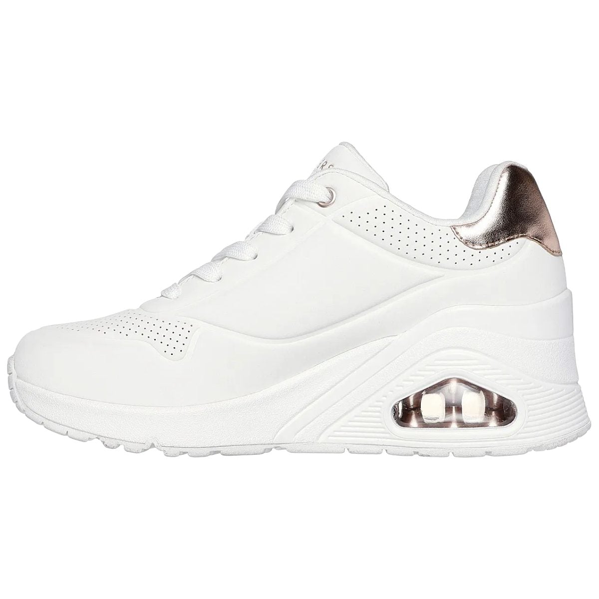 ZAPATILLAS MUJER SKECHERS BLANCO UNO WEDGE HI STEPS 177520-WHT - 2