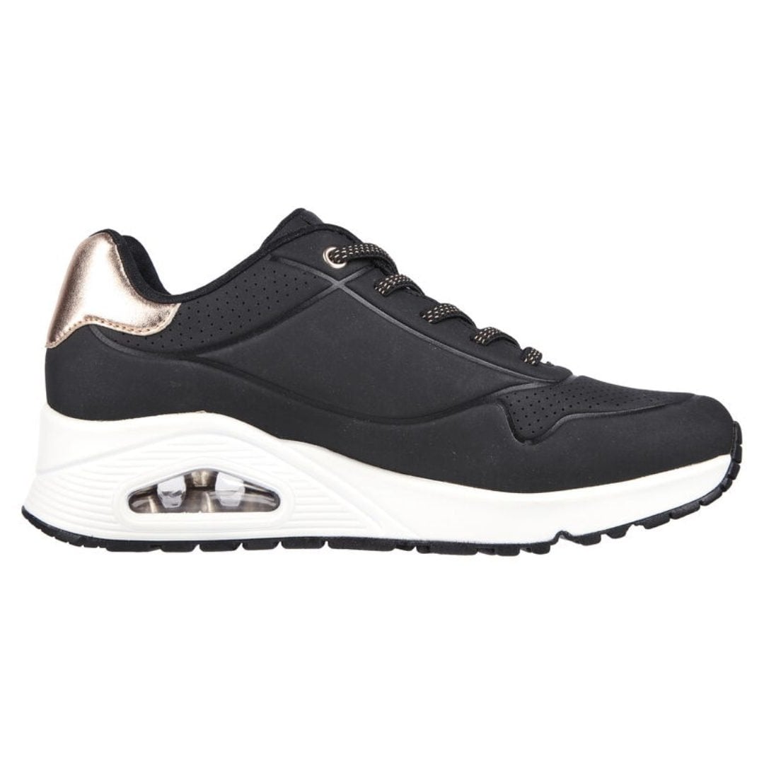 ZAPATILLAS SKECHERS UNO SHIMMER AWAY MUJER | 155196-BLK - 1