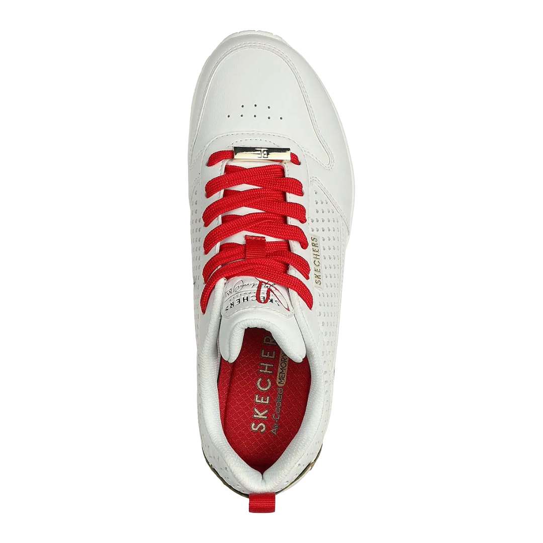 ZAPATILLAS SKECHERS UNO LONE HEARTED BLANCAS 177991-WRD - 3
