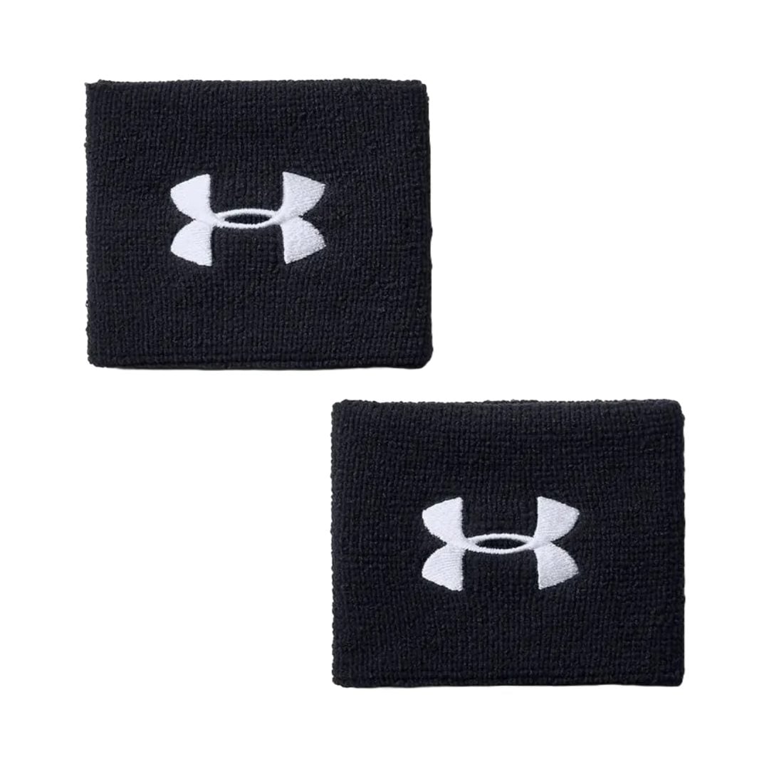 MUÑEQUERAS 3'' UNDER ARMOUR PERFORMANCE NEGRAS (PACK DE 2) - 1