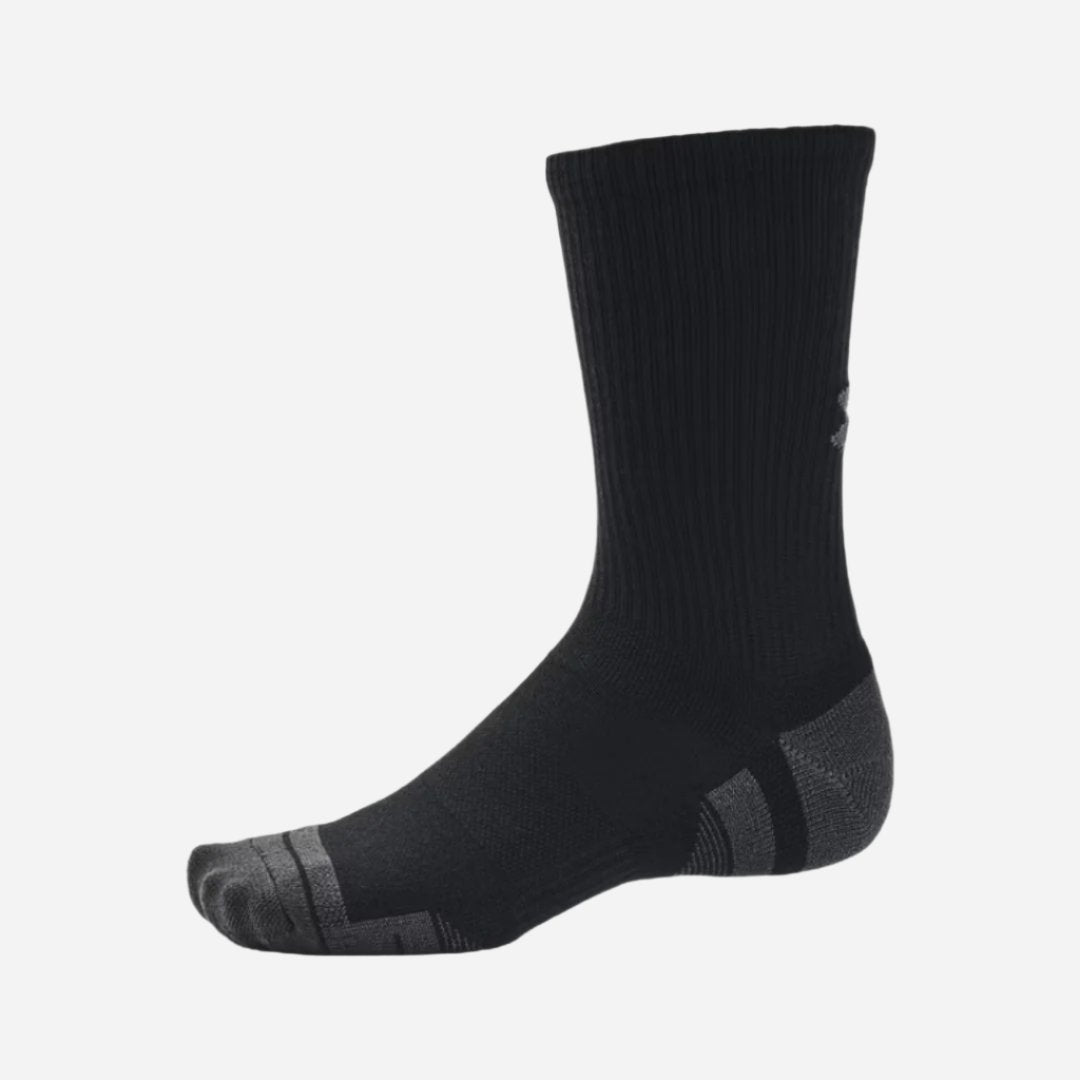 CALCETAS UNDER ARMOUR 3 PACK NEGRAS | 1379512-001 - 3
