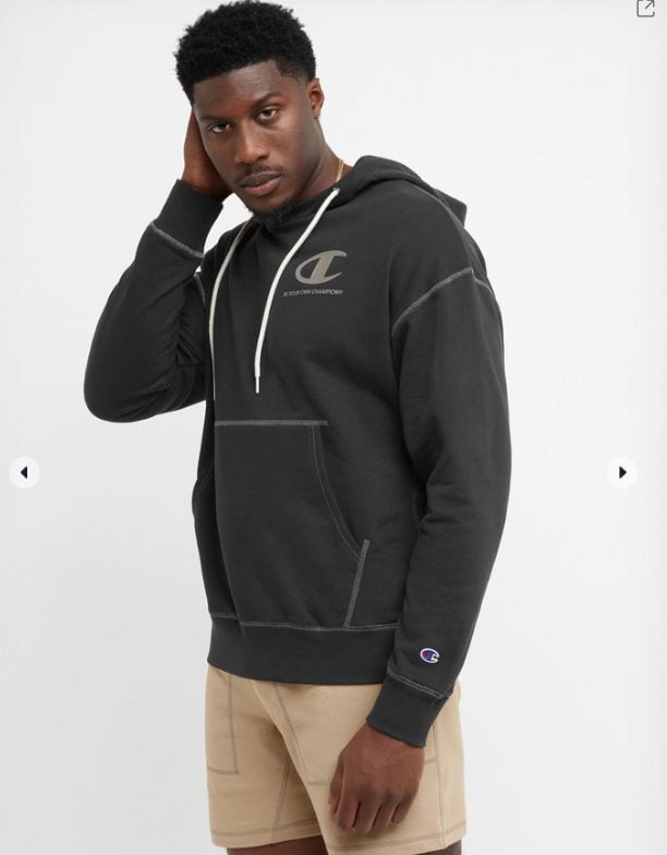 POLERÓN ALGODÓN HOMBRE CHAMPION GRIS GLOBAL EXPLORER FRENCH TERRY HOODIE S79183-5865ZA - 2