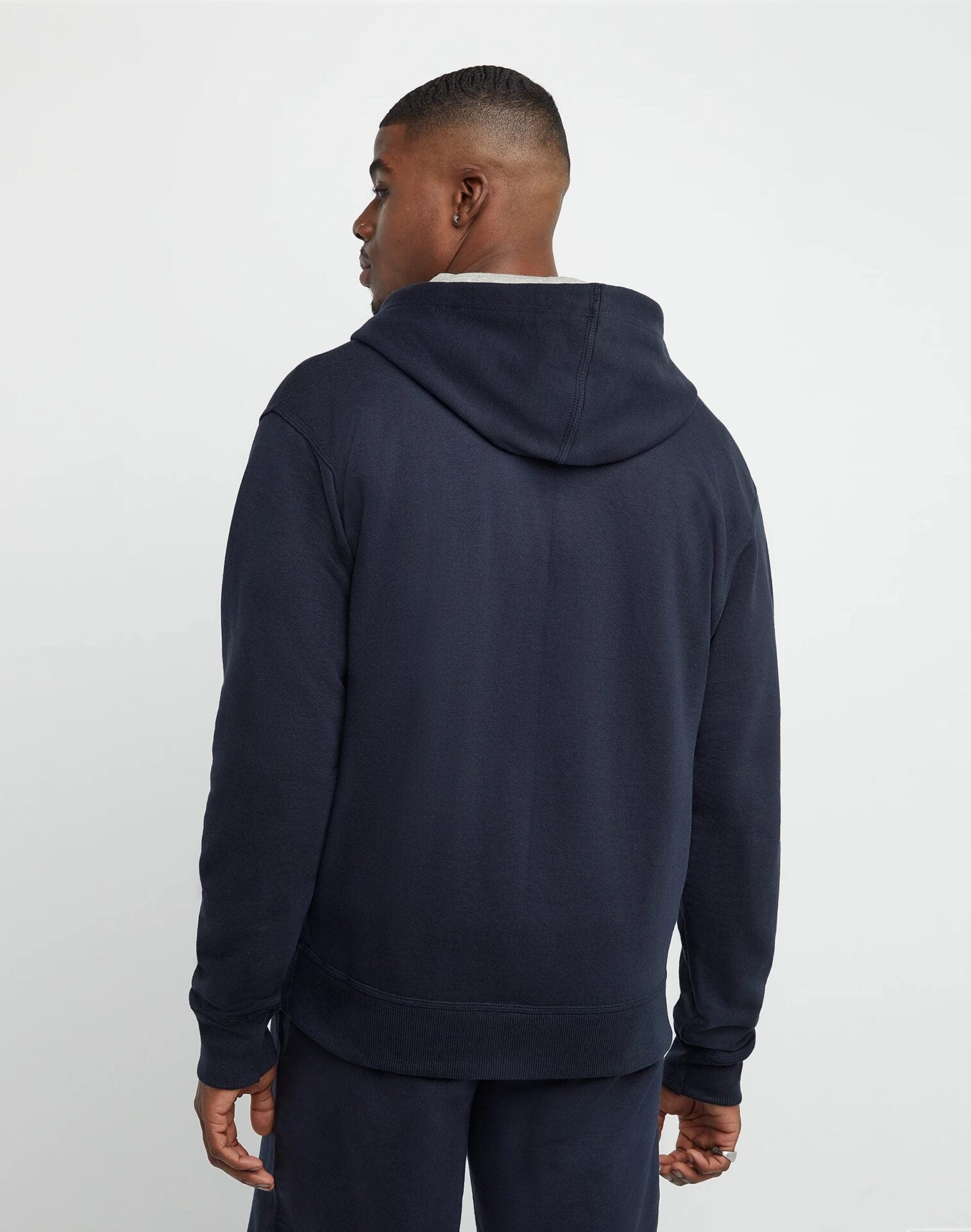 SUDADERA ALGODÓN HOMBRE CHAMPION NEGRO CON CAPUCHA Y CREMALLERA GF91H-Y08160 - 2