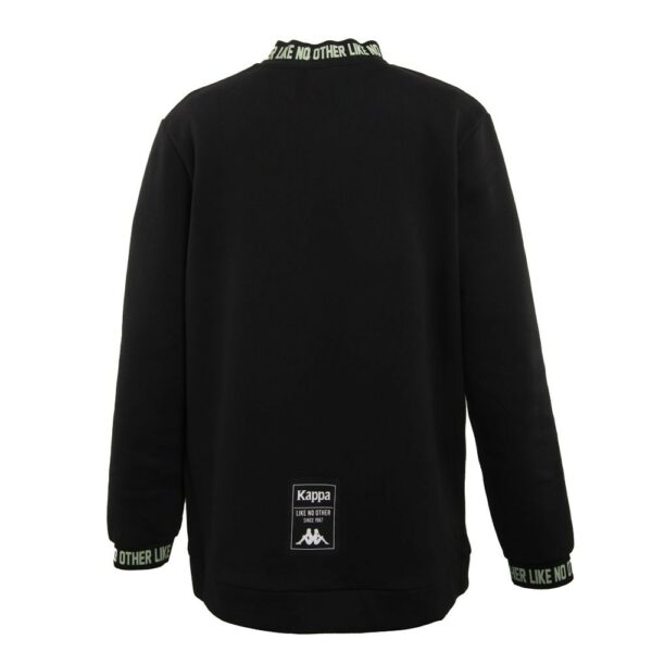 POLERÓN ALGODÓN OVERSIZE KAPPA NEGRO 2221 MEN CUELLO ELASTICADO BLACK KPMPOLI2221NE - 3