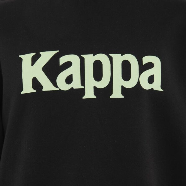 POLERÓN ALGODÓN OVERSIZE KAPPA NEGRO 2221 MEN CUELLO ELASTICADO BLACK KPMPOLI2221NE - 4