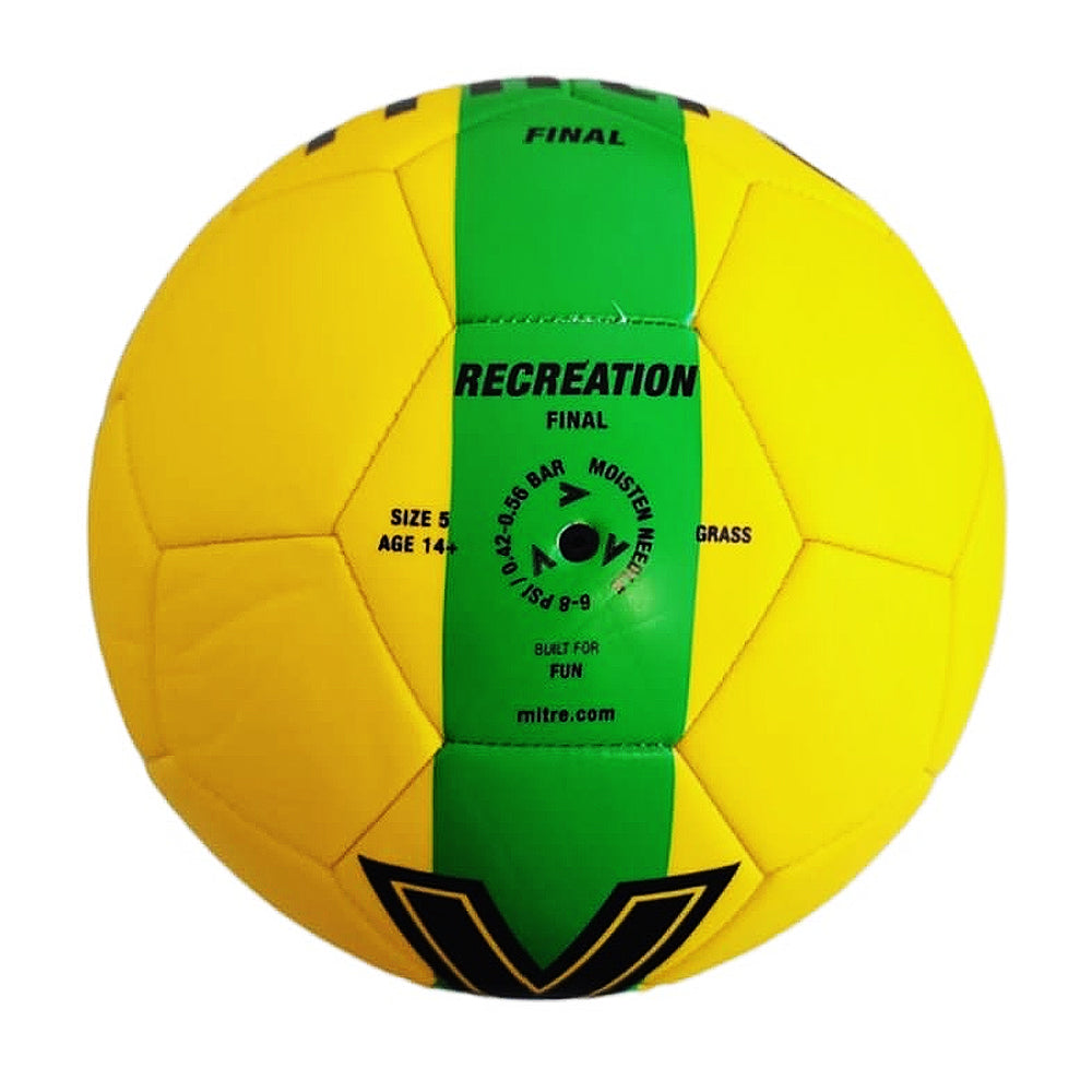 BALÓN DE FÚTBOL NEW FINAL AMARILLO VERDE MITRE N°5 | MI3664 - 2