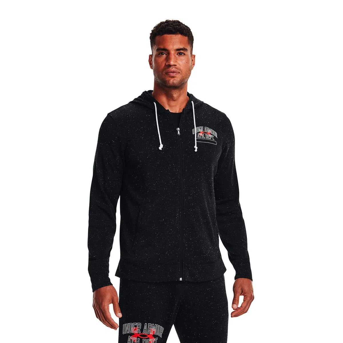 POLERÓN ALGODÓN HOMBRE UNDER ARMOUR NEGRO RIVAL TERRY ATHLETIC DEPARTMENT FULL-Z - 3