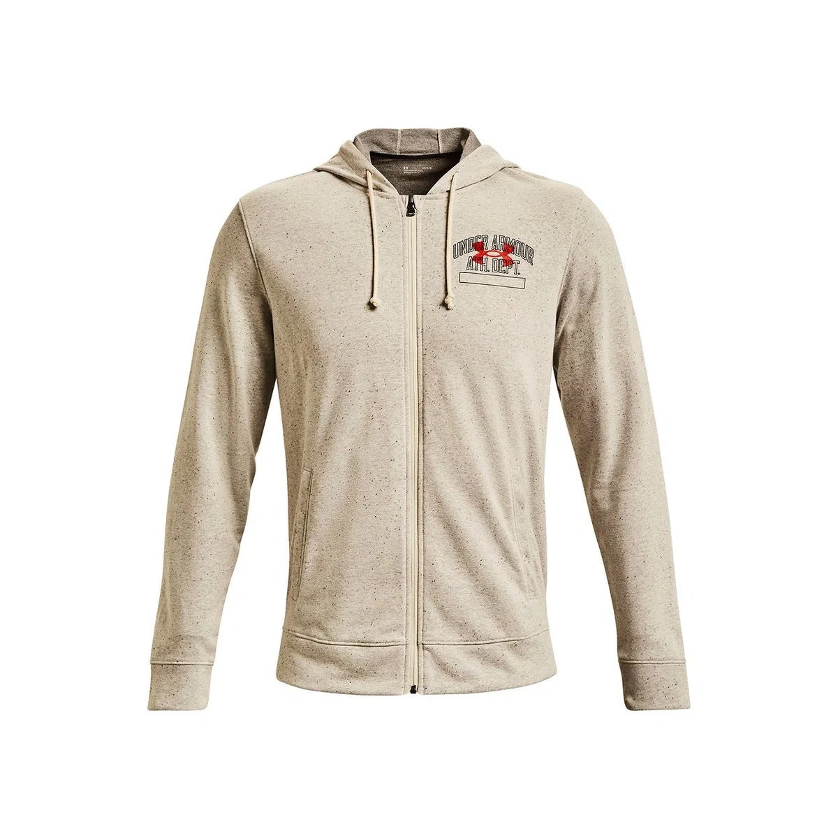 POLERÓN ALGODÓN HOMBRE UNDER ARMOUR BEIGE UA RIVAL TERRY ATHLETIC DEPARTMENT FULL-Z 1370355-279 - 1