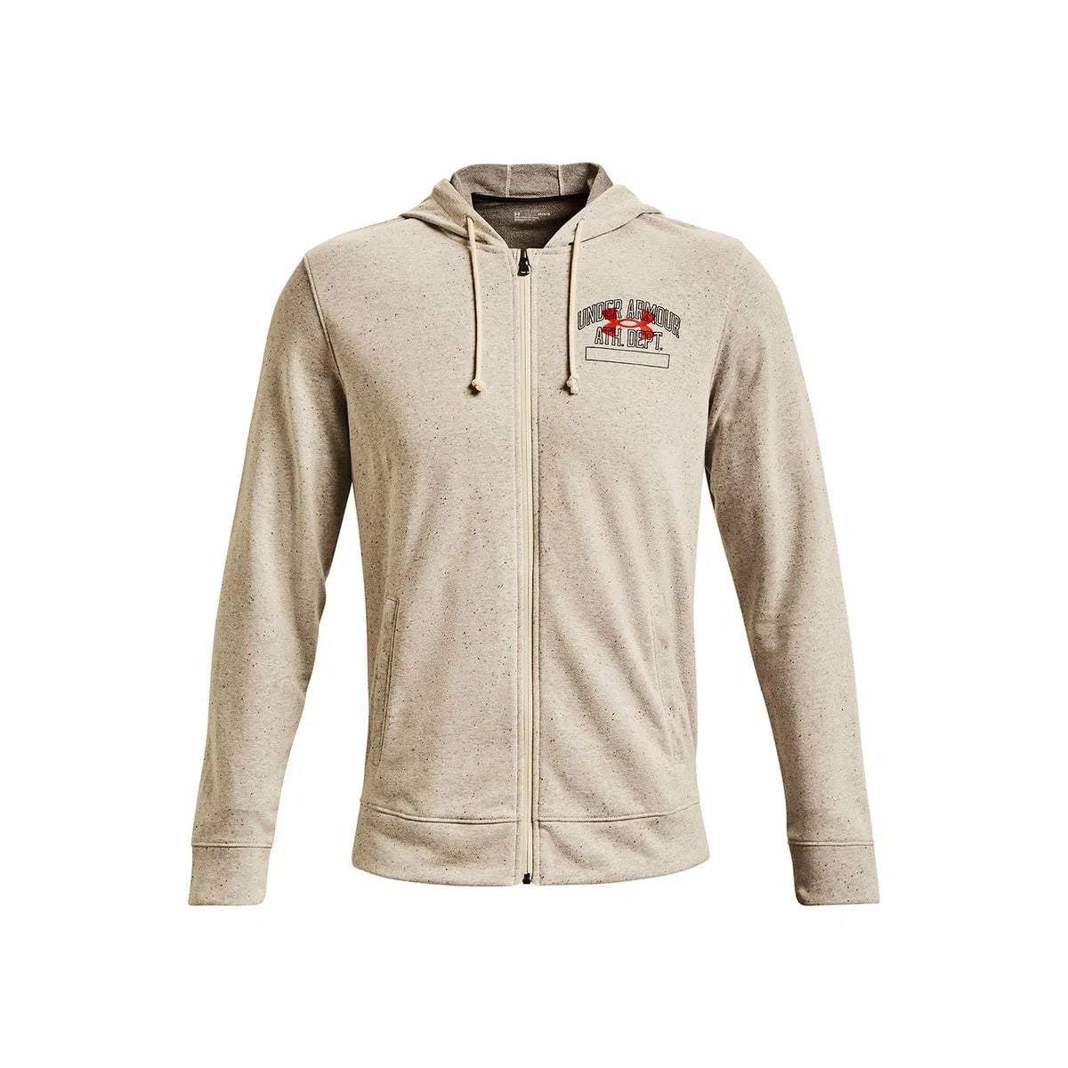POLERÓN ALGODÓN HOMBRE UNDER ARMOUR BEIGE UA RIVAL TERRY ATHLETIC DEPARTMENT FULL-Z 1370355-279 - 1