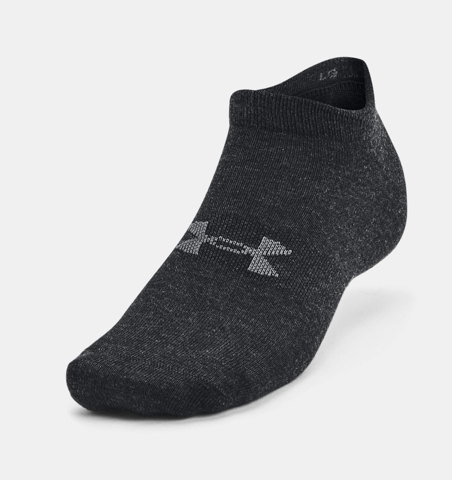 PACK 3 CALCETINES ALGODÓN UNISEX UNDER ARMOUR NEGRO ESSENTIAL NO SHOW NE - 2