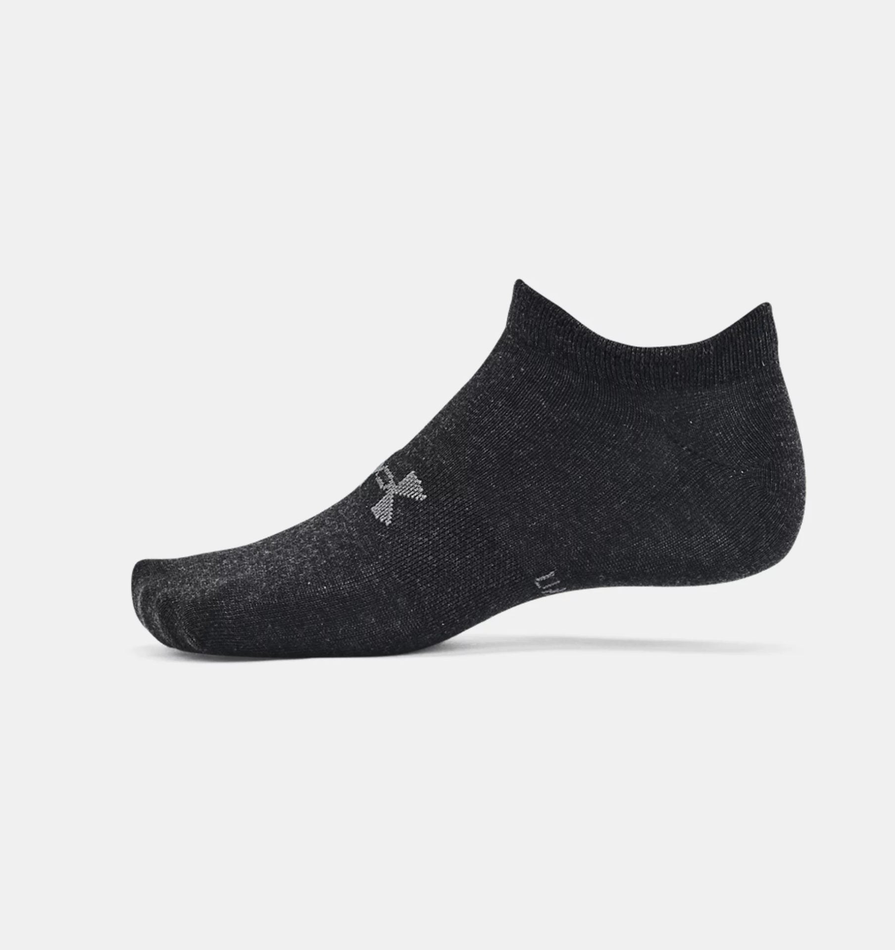 PACK 3 CALCETINES ALGODÓN UNISEX UNDER ARMOUR NEGRO ESSENTIAL NO SHOW NE - 4