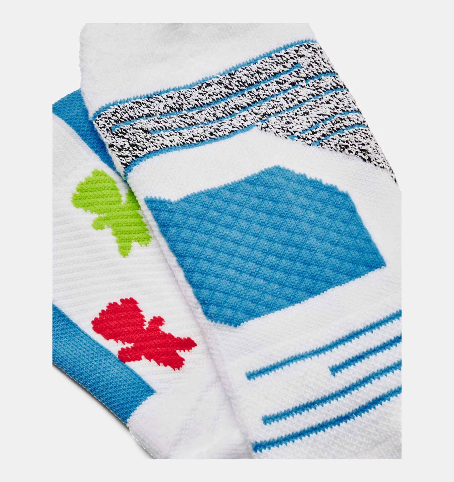 CALCETINES ALGODÓN UNISEX UNDER ARMOUR BLANCO CURRY PLAYMAKER CREW 1358779-105 - 2