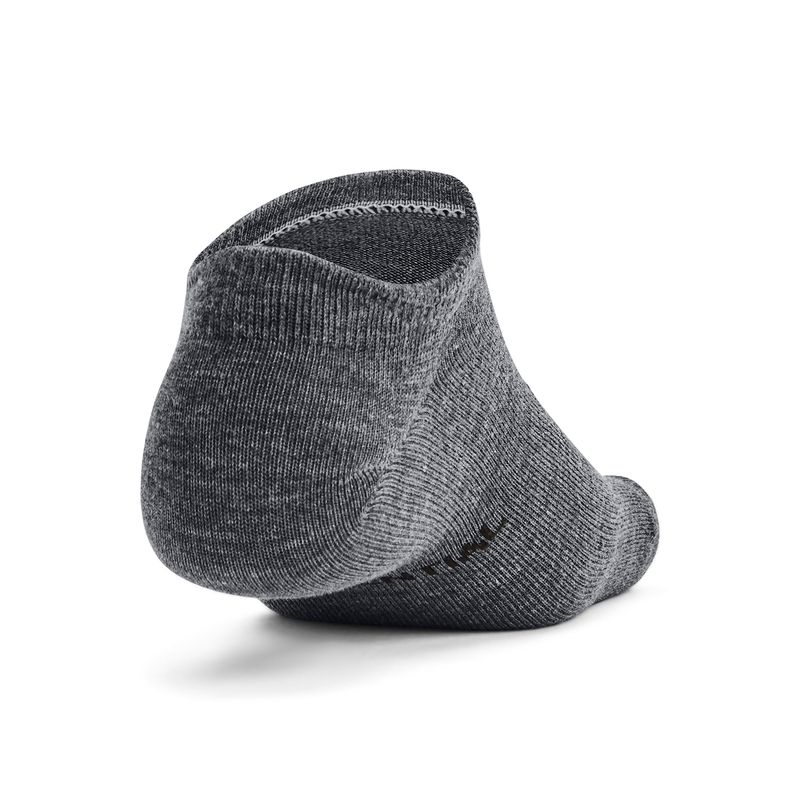 PACK 3 CALCETINES ALGODÓN UNISEX UNDER ARMOUR GRIS ESSENTIAL NO SHOW 1361459-012 - 2