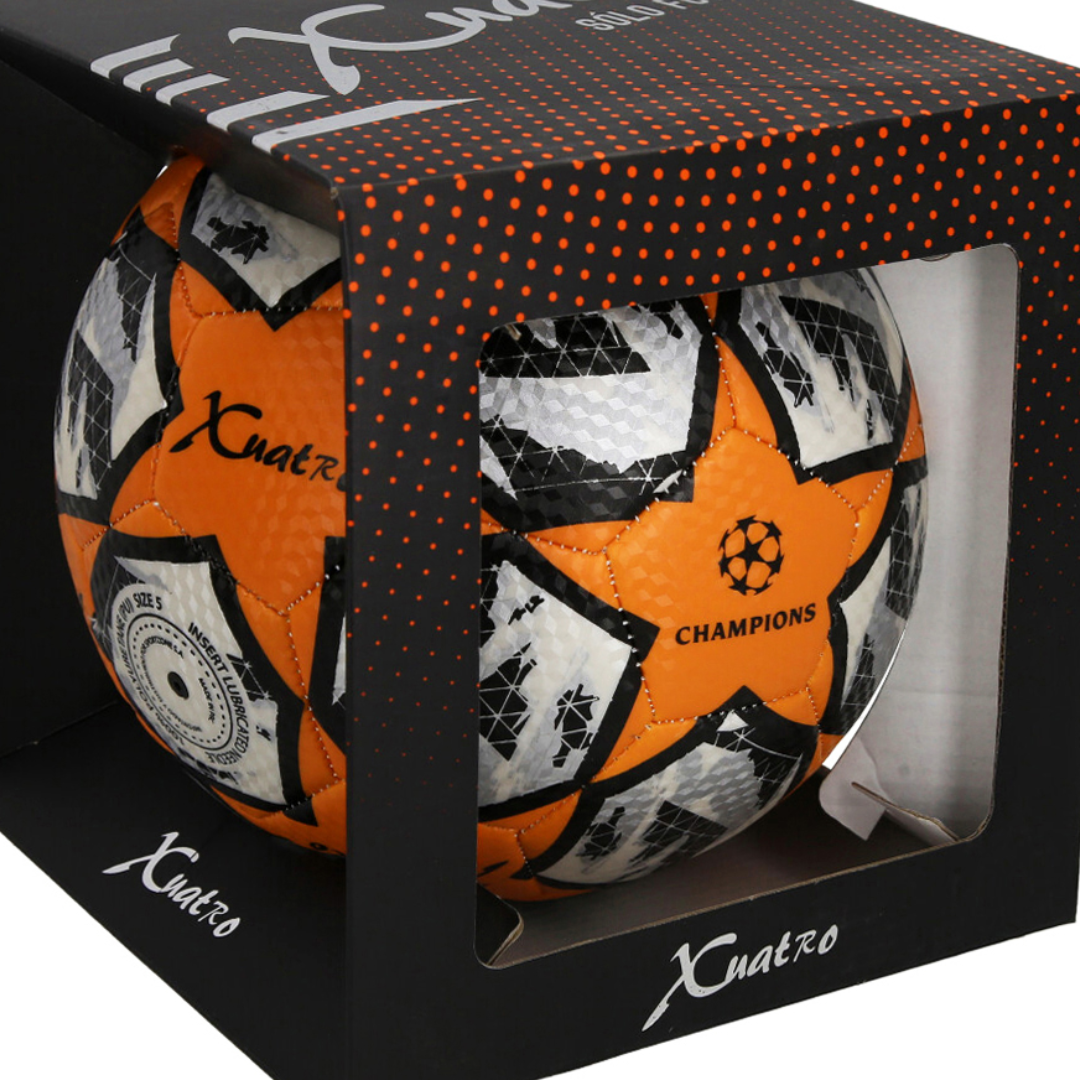 BALÓN DE FÚTBOL XUATRO N°5 NARANJA SZ-BALL005 - 3