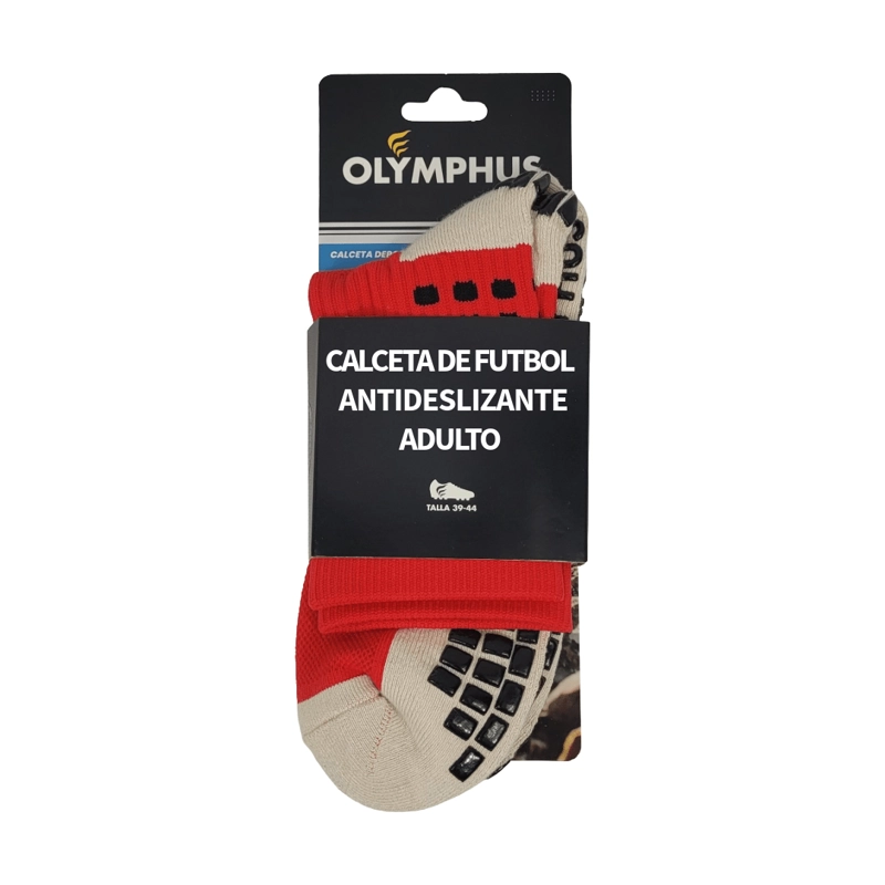 CALCETINES ANTIDESLIZANTES OLYMPHUS RED ADULTO 1014027920 - 2