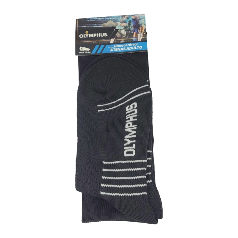 CALCETAS DE FUTBOL OLYMPHUS BLACK ADULTO 1014017901 - 1