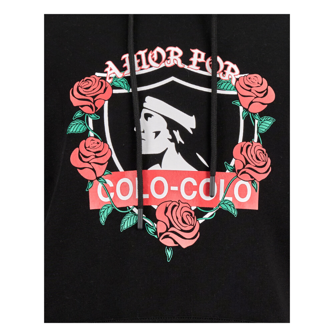 POLERON STREET MACHINE COLO-COLO URBANO HOODIE ROSAS AMOR ETERNO | CCPOLI2544NE - 3