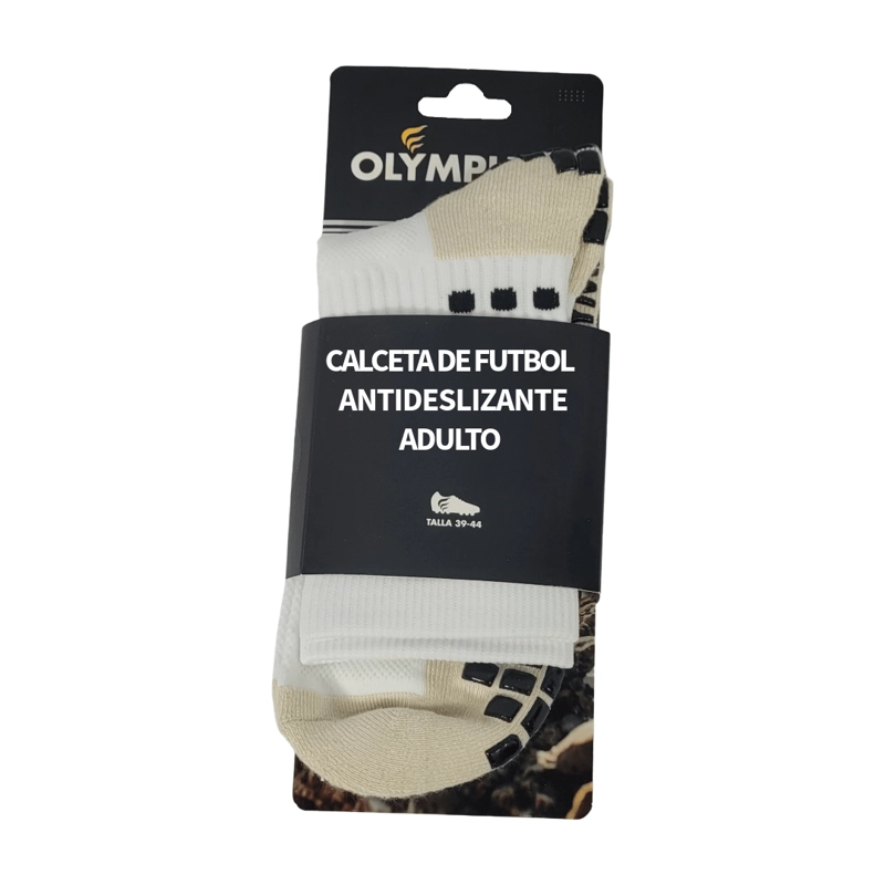 CALCETINES ANTIDESLIZANTES OLYMPHUS WHITE ADULTO 1014027902 - 2