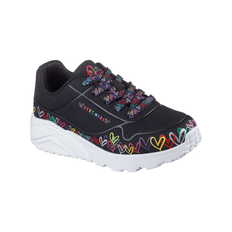 ZAPATILLAS URBANAS SKECHERS UNO LITE HEART DAZE INFANTIL | 314089L-BKMT - 2