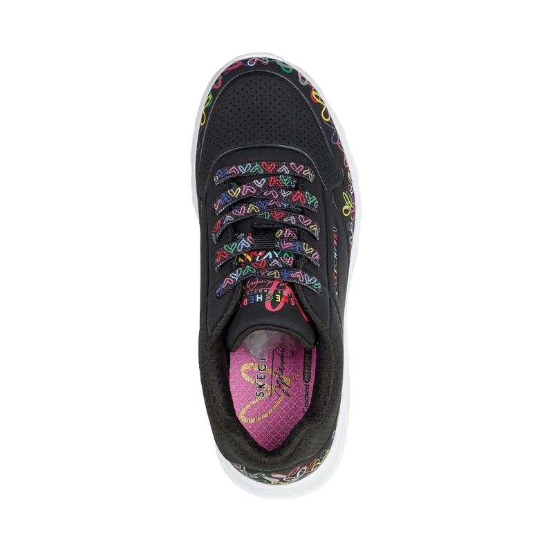 ZAPATILLAS URBANAS SKECHERS UNO LITE HEART DAZE INFANTIL | 314089L-BKMT - 3