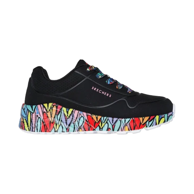ZAPATILLAS URBANAS SKECHERS UNO LITE SUBTLE LOVE INFANTIL | 314088L-BKMT - 1