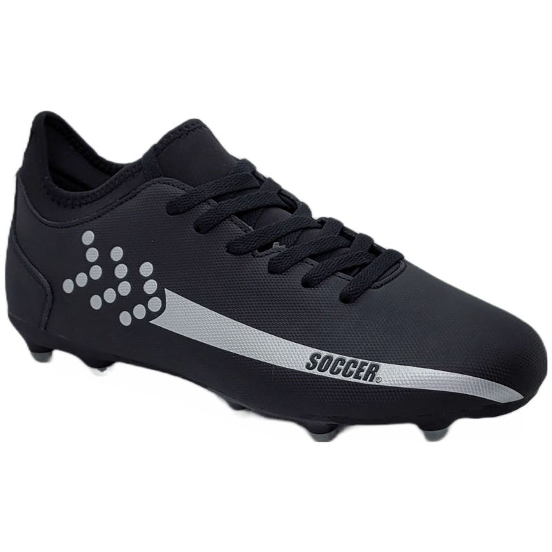 ZAPATILLAS SOCCER FUTBOL BLACK/SILVER ADULTO SP-2 - 2