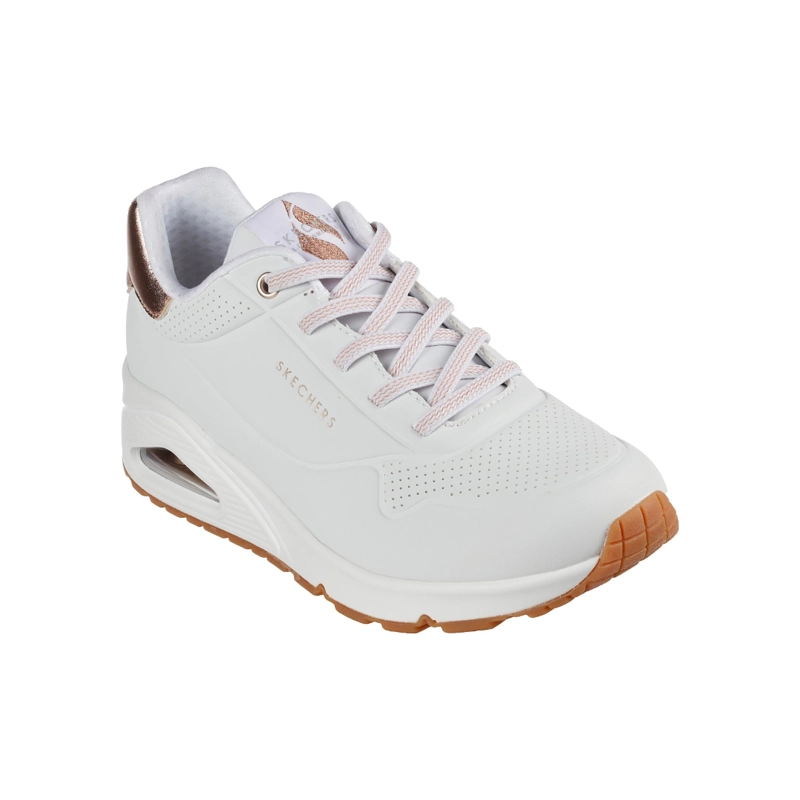 ZAPATILLAS URBANAS SKECHERS UNO SHIMMER AWAY MUJER | 155196-WHT - 2