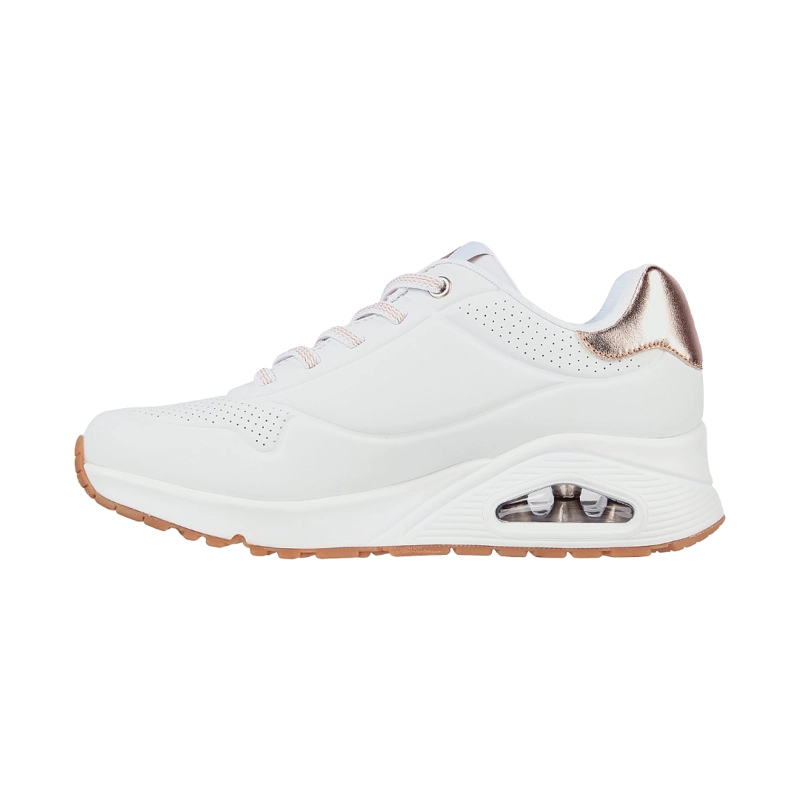 ZAPATILLAS URBANAS SKECHERS UNO SHIMMER AWAY MUJER | 155196-WHT - 4