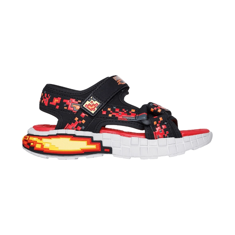 SANDALIAS SKECHERS MEGA-SPLASH 4K INFANTIL | 402161L-BKRD - 1
