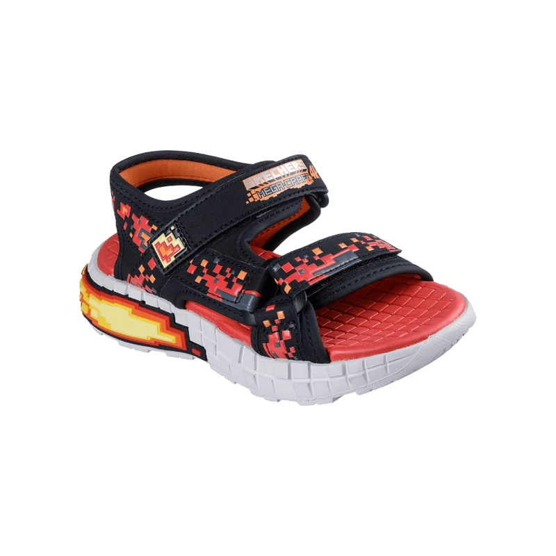 SANDALIAS SKECHERS MEGA-SPLASH 4K INFANTIL | 402161L-BKRD - 2